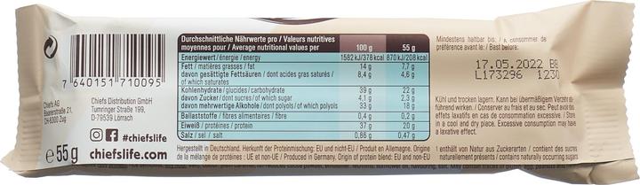 Produktbild Chiefs Protein Bar (Weisse Schokolade, 12 Stk., 660 g)