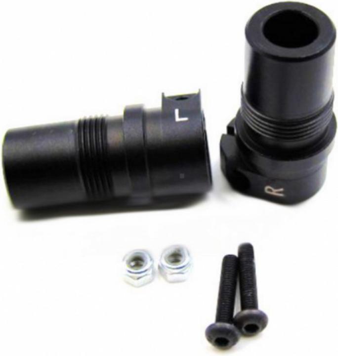 Actual product image Samix Aluminum Rear Lock Out Set Black for Axial SCX10 II