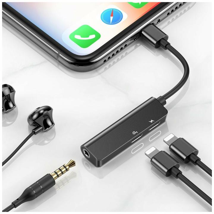 Immagine prodotto Baseus Adattatore L52 3 in 1 (Lightning, Jack da 3.5mm)