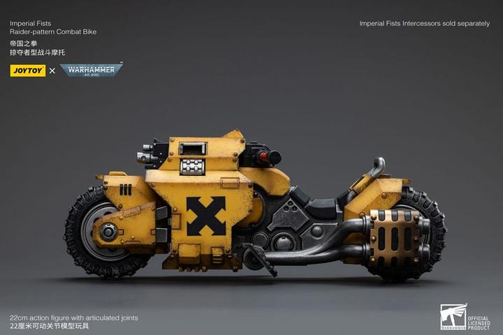 Immagine prodotto Joy Toy Warhammer 40k véhicule 1/18 Imperial Fists Raider-pattern Combat Bike 22 cm