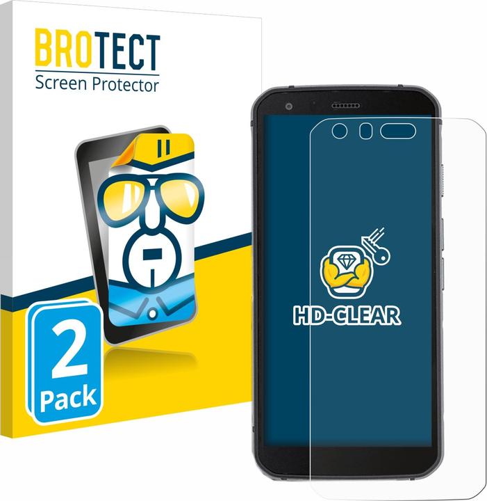Produktbild BROTECT Schutzfolie Displayschutz Klar (2 Stück, Cat S62 Pro)