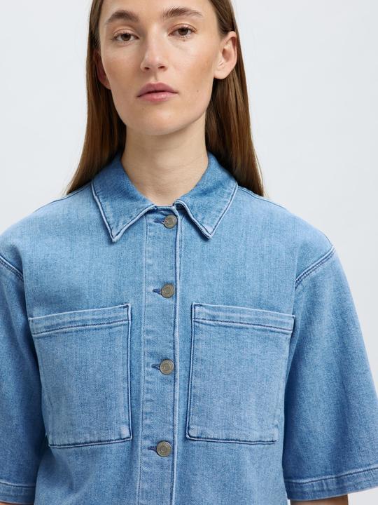 Actual product image Selected Femme Denim Kurzarmhemd (42)