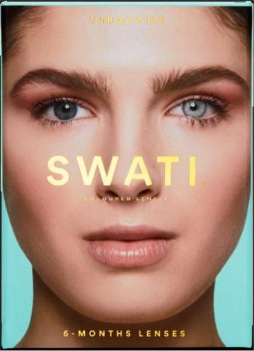 Produktbild Swati Coloured Contact Lenses 6 Months - Turquoise (Turquoise)