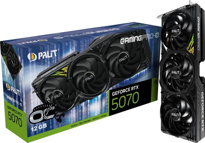Produktbild XpertVision Palit RTX5070 TI GamingPro-S OC V1 16GB GDDR7 HDMI 3xDP (16 GB)