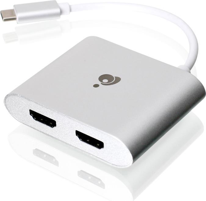 Actual product image Iogear USB-C to Dual HDMI Adapter (HDMI, 19.50 cm)