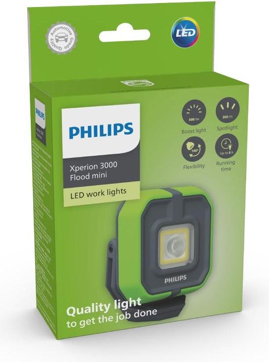 Image du produit Philips X30FLMIX1 Xperion 3000 Flood Mini projecteur à LED alimenté par batterie 5 W 500 lm (500 lm)