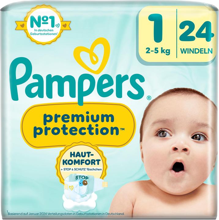 Pampers Premium Protection (Taille 1, Pack, 24 pièce(s))