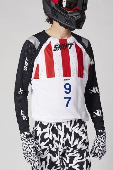 Produktbild Shift Jersey Blue Label Flame Wht/Blk (XL)