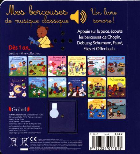 Actual product image Gründ éditions Mes berceuses de musique classique (French, Collet Emilie, Cordier Séverine, 2017)