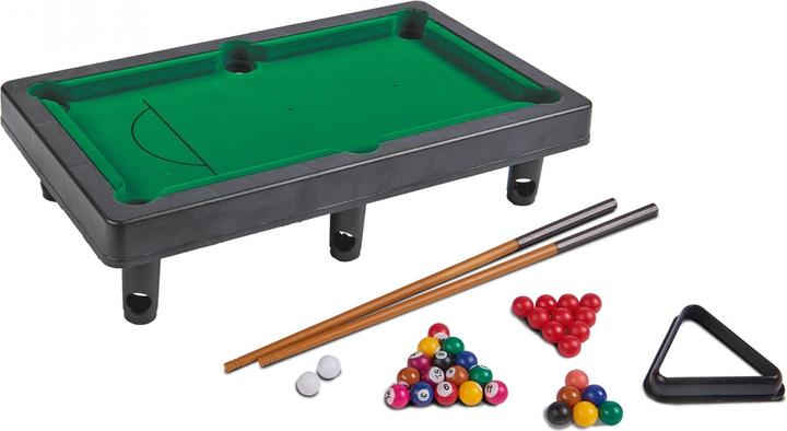 Image du produit Noris 606167704 Billard et snooker avec 2 queues, 16 boules de billard et 17 boules de snooker et triangle