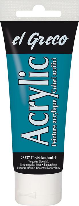 Actual product image Kreul el Greco Acrylic 75ml (Dark turquoise blue, 75 ml)