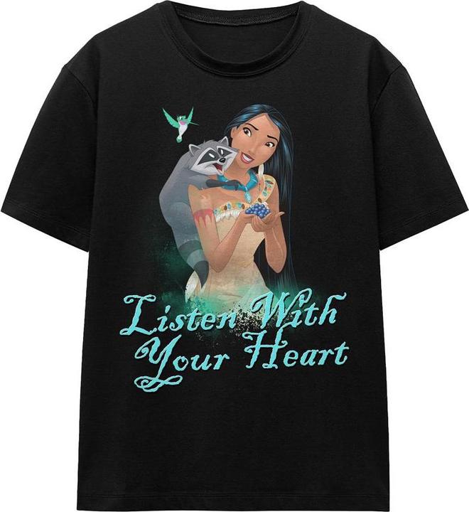 Immagine prodotto Disney Listen With Your Heart Maglietta Adulto Unisex (S)