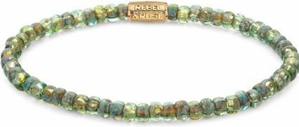 Actual product image Rebel Rose - Japanese Secret Garden Gold Beaded Bracelet RR-40115-G - Dimension: 15 cm - XS (15 cm)