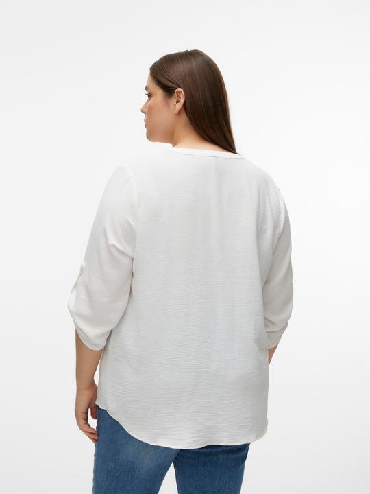 Produktbild Vero Moda Normal geschnitten V-Ausschnitt Curve Umgeschlagene Ärmelbündchen Top Top (54)