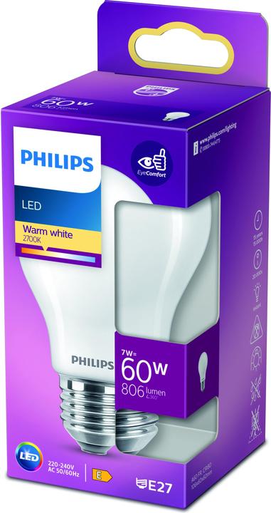 Actual product image Philips Lamp (E27, 7 W, 806 lm, 1 x, E)