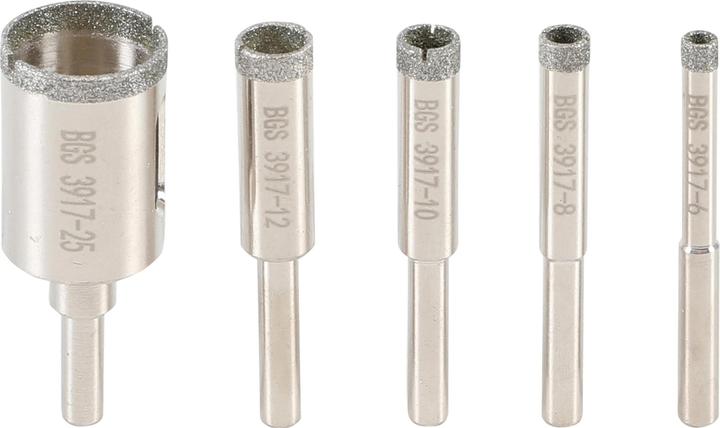 Actual product image BGS Diamond drill bits (6, 8, 10, 12, 25 mm)