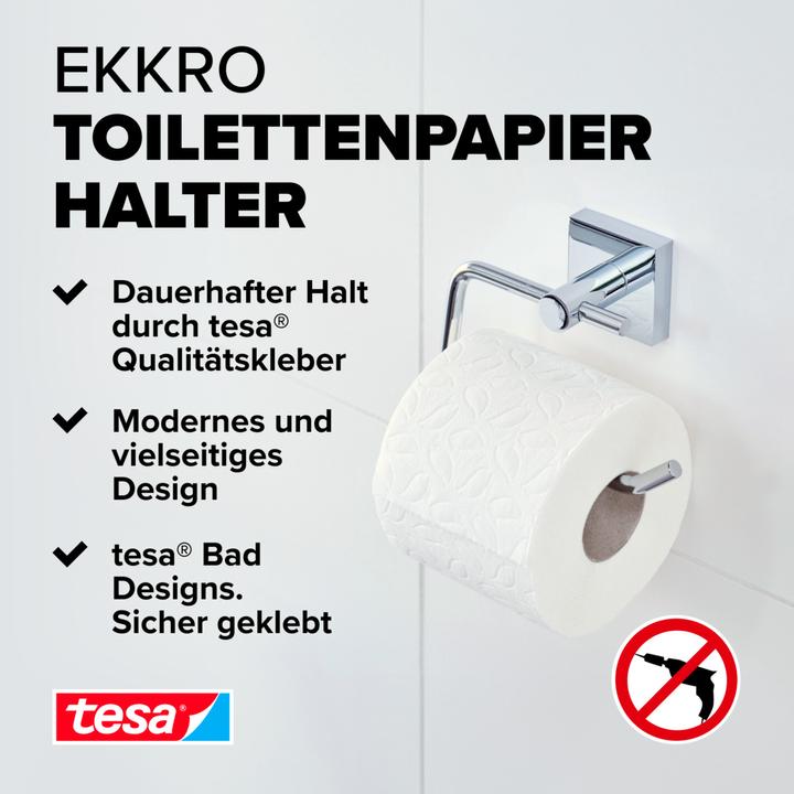 Image du produit tesa Porte-rouleau EKKRO avec solution adhésive sans perçage