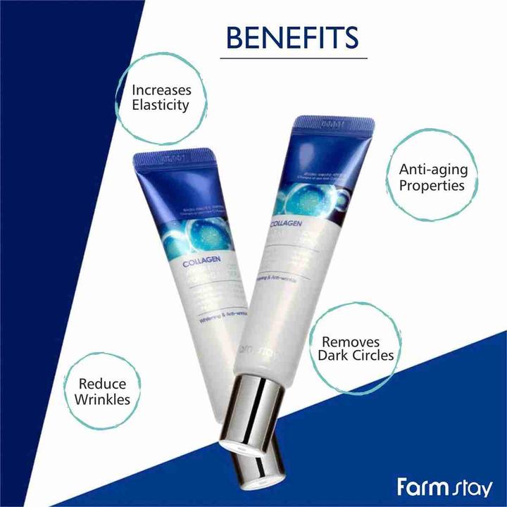 Actual product image Farm Stay Farmstay - Collagen Water Full Moist Rolling Eye Serum Collagen Serum Under Eyes From The End (Roll-on, 25 ml)