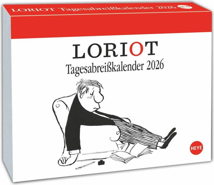 Produktbild Loriot Tagesabreisskalender 2026 (14 x 11 cm, Deutsch)