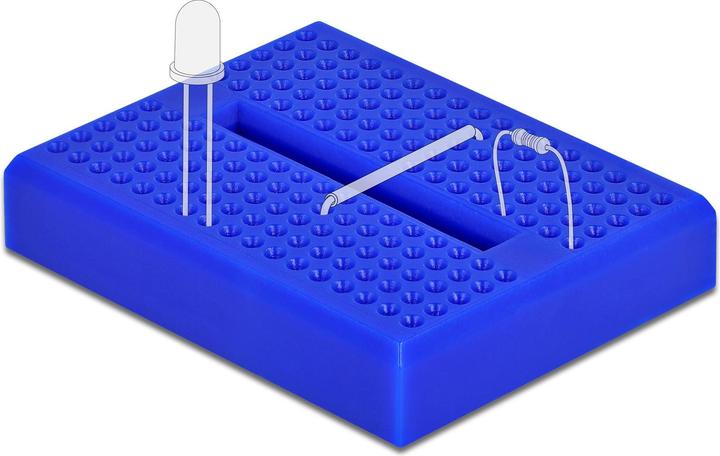 Actual product image Delock Breadboard 170 contacts, blue