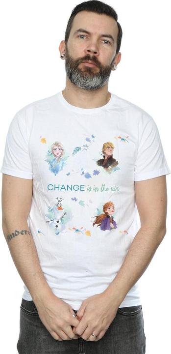 Actual product image Disney Mens Frozen 2 Change Is In The Air T-Shirt (4XL)