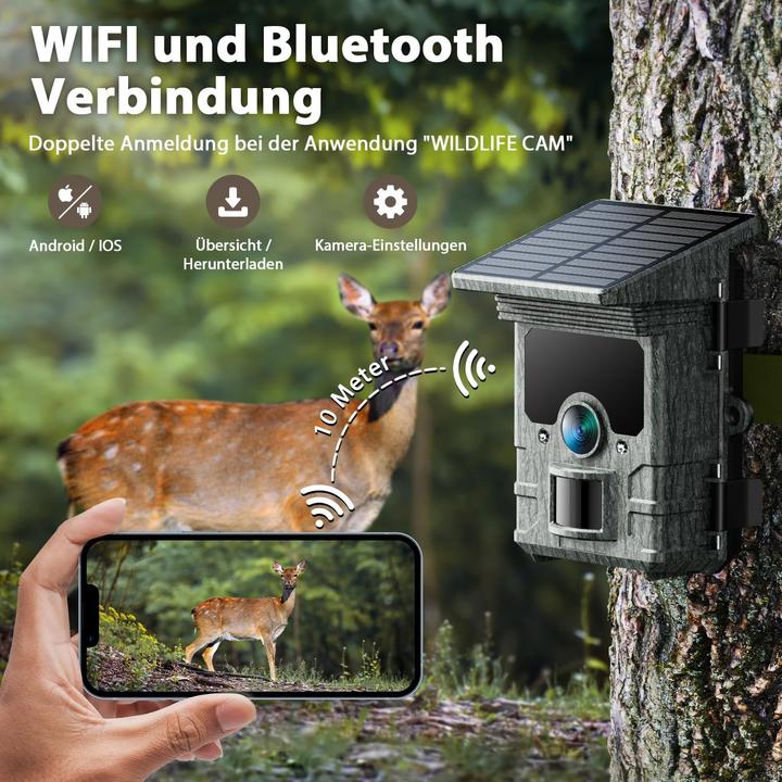 Actual product image Voopeak Wildkamera Solar mit Handyübertragung