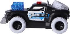 Actual product image Rapid wheels Police Car 17Cm Friction With Light And Sound