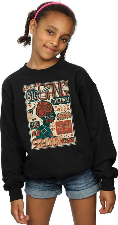 Actual product image Big Bang Theory Girls Infographic Poster Sweatshirt (152, 158)