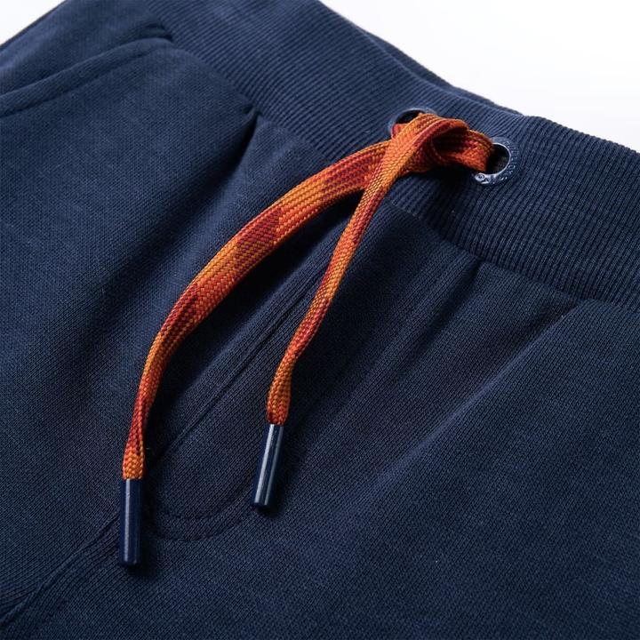 Image du produit VidaXL Pantalon de survêtement enfant Bleu marine Melange 128,Matériau : 92 (128)