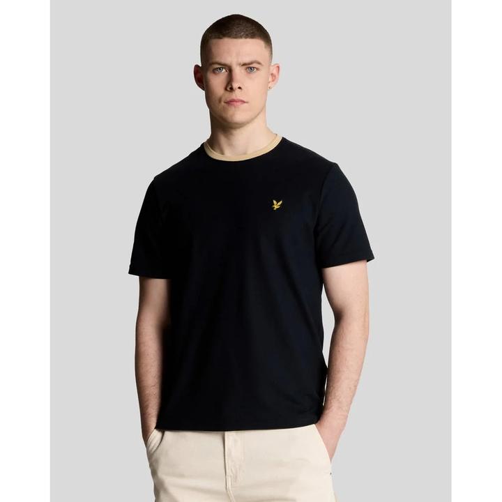 Actual product image Lyle and Scott Contrast collar T-shirt (M)