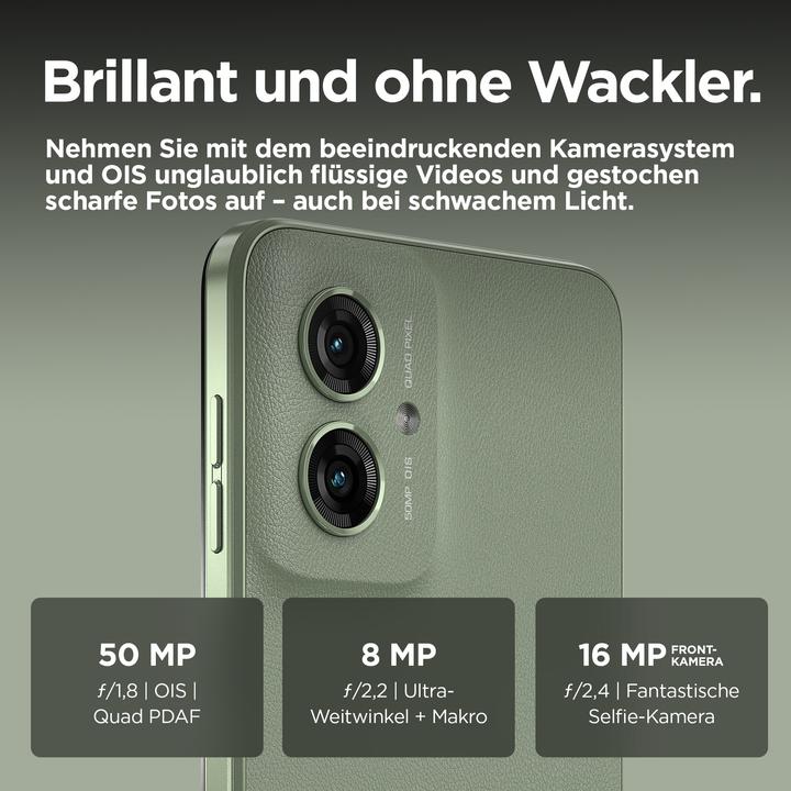 Produktbild Motorola Moto G55 (256 GB, Smoky Green, 6.49", Dual SIM, 50 Mpx, 5G)