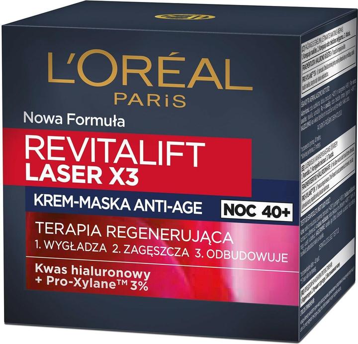 Image du produit L'Oréal Paris L'Oréal - Revitalift Laser X3 Crème-Masque Anti-Age Thérapie Régénératrice Pour La Nuit 50Ml (50 ml)