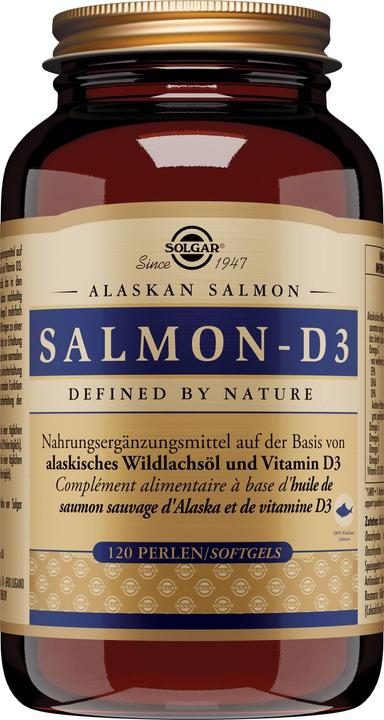 Actual product image Solgar Salmon-D3 Beads (120 Piece, Capsules, 465 g)