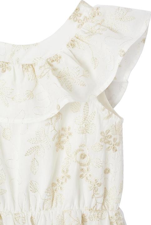 Image du produit Vertbaudet Festlicher kurzer Mädchen Jumpsuit mit gestickten Glanzblumen (98)
