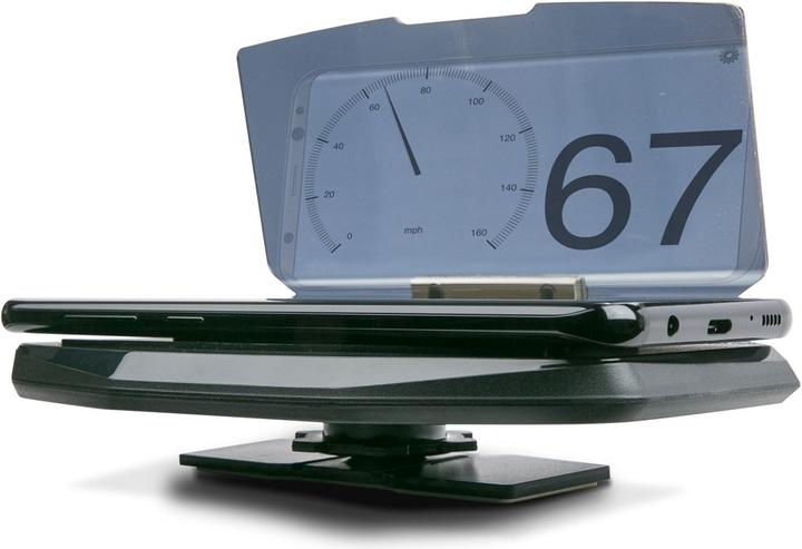 Actual product image Scosche Smartphone HUD for car with GPS image reflector