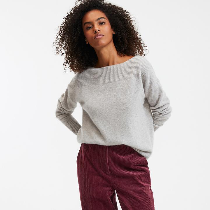 Actual product image La Redoute Collections Jumper with boat neckline (38)