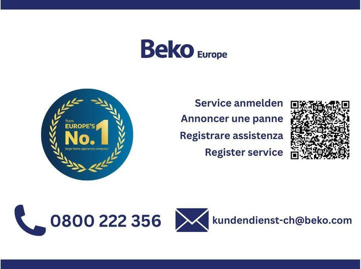 Energie-Label Beko Waschmaschine WM218 (8 kg, Links)