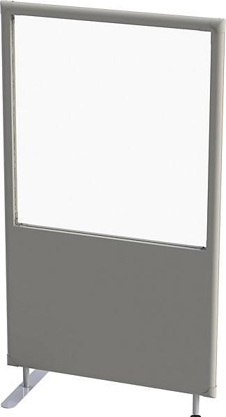 eurokraft pro Parete divisoria fonoassorbente, pannello con finestra, altezza 1800 mm