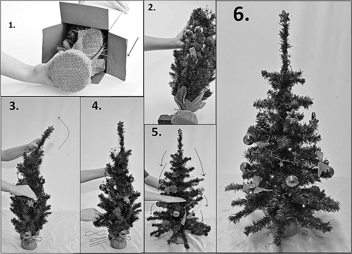 Produktbild Bambelaa Künstlicher Christbaum mit Beleuchtung (75 cm)