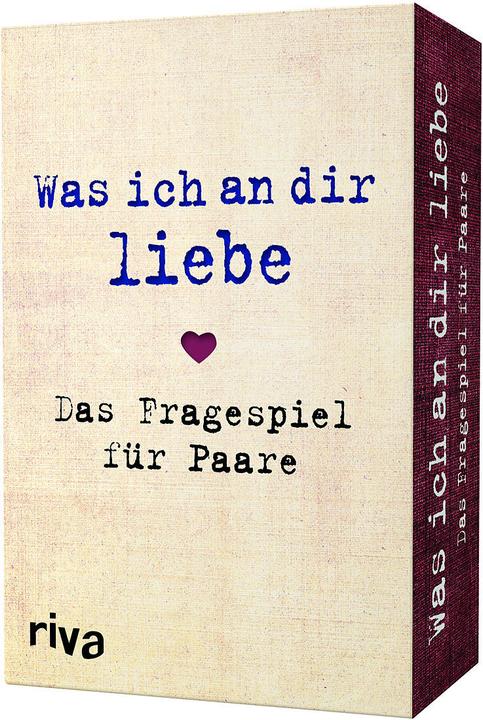Produktbild Was ich an dir liebe – Das Fragespiel für Paare (Deutsch)