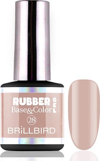 Produktbild BrillBird Rubber Gel Base&Coral #28 8ml (Gel-Effekt Nagellack)
