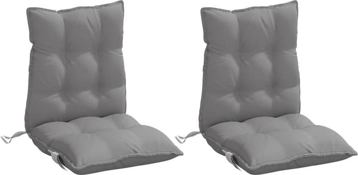 Actual product image VidaXL Low backrest cushions 2 pcs. Oxford fabric (100 x 50 x 7 cm)