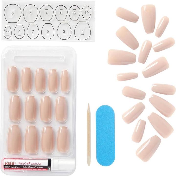 Produktbild KISS Nails - Gel Fantasy Nails Ab Fab (Kunstnägel, Braun)