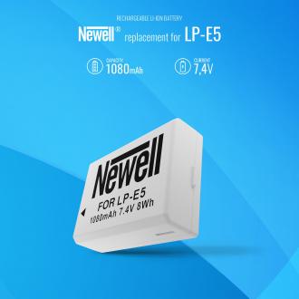 Immagine prodotto Newell Batteria Batteria LP-E5 per Canon EOS 450D, 500D, 1000D, Digital Rebel T1i, XS, XSi