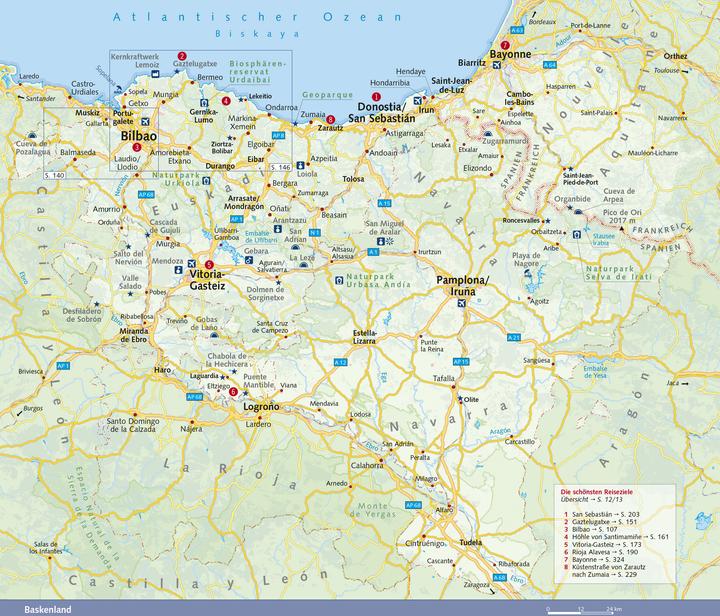 Produktbild Reiseführer Baskenland (Deutsch, Jens Wiegand, 2024)
