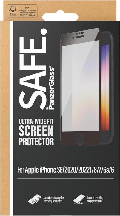 Produktbild Safe. Displayschutz Case Friendly iPhone 6/6s/7/8/SE (2020/2022) (1 Stück, Apple iPhone 6s, Apple iPhone 7, Apple iPhone SE (3rd Gen), Apple iPhone SE (2nd Gen), Apple iPhone 6, Apple iPhone 8)