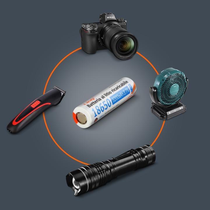 Actual product image LinQ 18650 3200mAh / 3.7V (2 pcs., 18650, 3200 mAh)