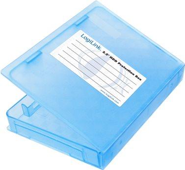 Immagine prodotto LogiLink Scatola HDD per hard disk esterni da 2,5", blu Scatola protettiva, resistente ai tropici e