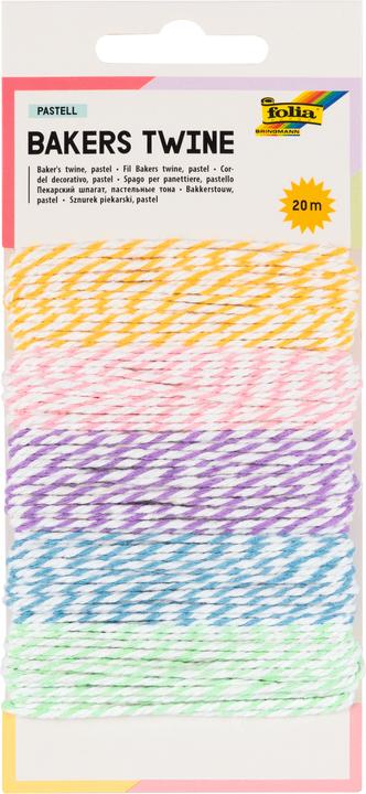 Produktbild Magni NEU Dekokordel pastell. 20 Meter. 5 Farben (Geschenkband, 5 x)
