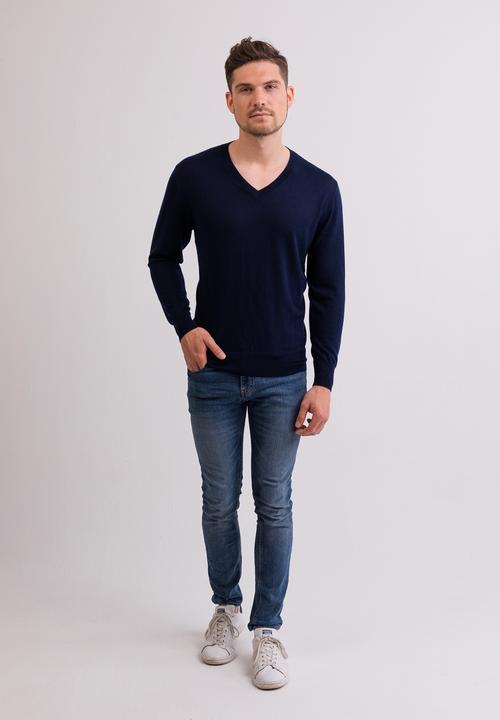 Actual product image Cash-Mere Kaschmir V-Ausschnitt Pullover (L)